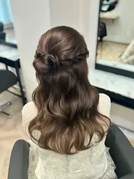 盛れる前髪・顔周りカット+ヘアセット🎀（ ハーフツインやハーフアップなどのプチアレンジ）