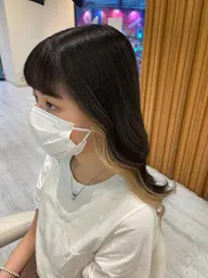 カット+インナーカラー