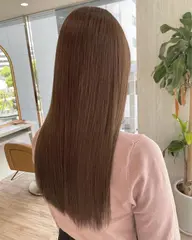 🥈新規人気No.2！色落ちまでキレイ🥈ケア重視の方にオススメ！透明感カラー＋Aujuaトリートメント