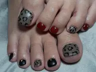 《オフなし》フット ジェルネイル アート親指だけ