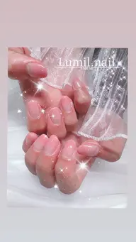 フレンチグラデーション(長さ出し、オフは入っておりません)