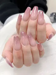 【オフなし】ラメグラデーションネイル