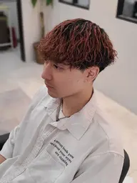 メンズブリーチカラー×パーマ