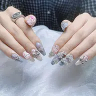 [自爪] 90分フリーデザイン•ストーン•パーツやり放題⭐️🌷人気No2 ¥11000 -> ¥9900 🉐