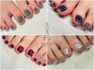 【フット】ワンカラー／ラメグラデーション　¥3,850     マグネット+1,100円