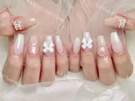 🎀スカルプ長さだし+持ち込みデザイン14980 (時間内でデザイン、パーツ6本まで)【初回ジェルオフ無料ケア込み】