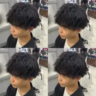 ケアパーマ カット+全種パーマ+3stepAujuaトリートメント