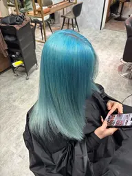 当日限定‼️【ハイトーン艶カラー】グリッターボンドケアブリーチ＋イルミナカラー＋TOKIO Tr