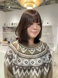 🩰人気No.1🩰🎀顔まわりカット+カラー+2stepトリートメント