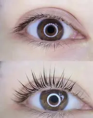 パリジェンヌラッシュリフト💓根元からしっかり立ち上げデザイン