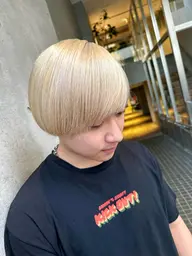 🌟2回目以降クーポン🌟デザインカット➕ ケアブリーチカラー(ダブルカラー）