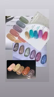 🉐キラキラワンカラー オフ込み シンプルデザイン