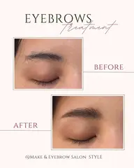 【ブロウリフト & 眉毛WAX脱毛＆ 眉毛カット】アイブロウリフト/毛流れ矯正