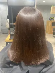 ダメージレス✨カット＋酸性縮毛矯正+TOKIOケアカラー👩‍🦰ブリーチ毛◎‼#酸性ストレート#髪質改善＃酸性縮毛矯正
