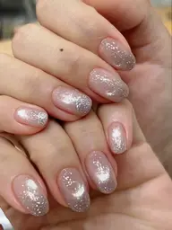 マグネットベースカラー+ラメグラテーション