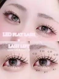 【🌸LEDパリエク or アンドヘルシー🌸】(100~180本) フラットラッシュ 他店オフ⭕️