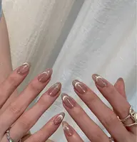 【ハンド】マグネットフレンチネイル(通常のフレンチよりも立体感があり、上品な光沢感が特徴❣️)