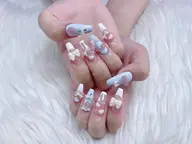 【店人気No.2★】持ち込みデザイン「パーツつけ放題」+10本長だし