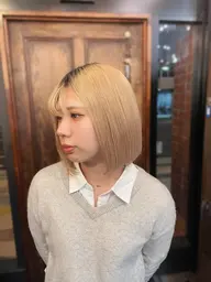 【minimo限定🫧】ブリーチあり・ダブルカラー➕似合わせカット➕CHAINONオリジナルトリートメント🫧