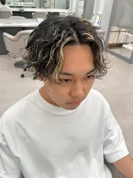 🟣メンズカット+ハイライト🟣