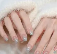 チップ長さ出し10本チーク／カラーグラデーションネイル🩷