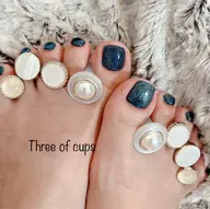 フットネイルワンカラー/フットバス付き/オフ無し