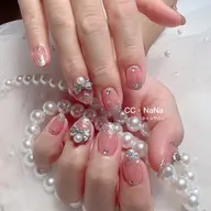 🉐💎持ち込みデザインOK❣️1日1名様限定見れてる今超お🉐✨【すぐ予約OK】シンプルやり放題✨パラジェル取扱店🌟