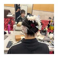 お呼ばれ用ヘアセット💓🫧