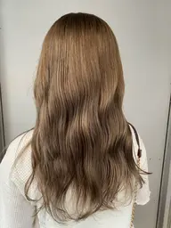 【U24】🧚人気NO1！ミルクティーベージュ＋トリートメント🧚medium（1ブリーチ）