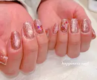 【オフケア込み】マグネットorフラッシュ　ホロ埋め尽くしまたは小さめパーツ10個まで付け放題✨