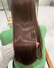 【赤み0️⃣】ブリーチ無し透明感カラー＋色もち超音波トリートメント