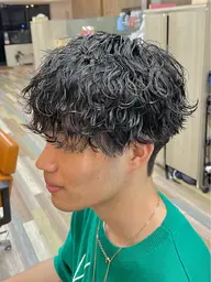 🐦‍⬛メンズ限定🐦‍⬛カット＋波巻きスパイラルパーマ＋1stepトリートメント