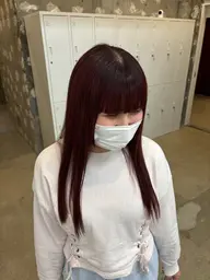 [U24/学生限定]🍒暖色系カラー+2stepトリートメント