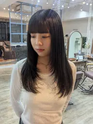 【⚜️ブリーチ毛/ダメージ毛にできる縮毛矯正⚜️】⌇カット➕️酸性ストレート⌇