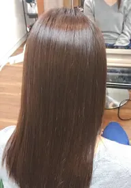 Cut＆低ダメージ縮毛矯正or酸性ストレート&髪質改善PREMIUMmilbonトリートメント