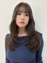 🐻【メンテナンスメニュー】🤎前髪カット＋イルミナカラー＋キューティックトリートメント🤍¥9,240