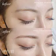 アイブロウスタイリング💫骨格に似合わせたデザイン提案✨お肌に優しいhoney wax脱毛🍯眉カット✂️眉メイク仕上げ