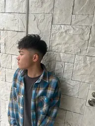 【土日、祝クーポン】メンズカット＋炭酸ヘッドスパ＋眉カット