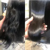 🤍ブラシで伸ばすナチュラル縮毛矯正🤍