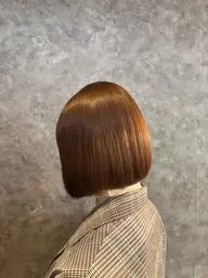 【縮毛矯正🎀透明感カラー】カット+縮毛矯正+カラー