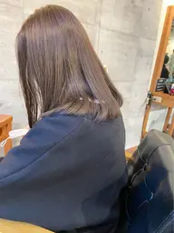 【🦩ダブルカラー・セミロング🦩】＋トリートメント ブリーチなしでも柔らかく透ける髪色に✨