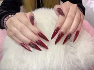 10本長さ出し＋2本以上アート（通常カラー／マグネット／ミラー／ラメ など）8880＝＞6960.★ オフは＋1000円