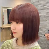 ボブカット+ブリーチなしダブルカラー🌈✨2STEPトリートメント、炭酸泉シャンプー☘️🥀🌈