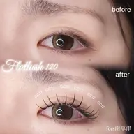 【つけてる感ゼロ】まるで地まつ毛みたい◎フラットラッシュ120本