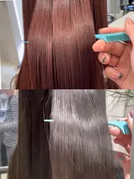 ダメージレスにストレートヘアに✨酸性ストレート+カット¥18800ダメージが気になる方へ/トリートメント付き