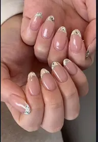 【Jr研修】✨自爪✨ガラスフレンチ🎀ハンドケア付き💅
