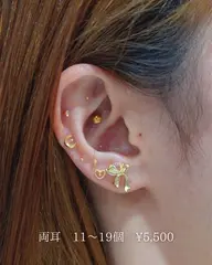 【大切なイベント前に】耳ツボジュエリー(両耳11​〜​19個)👂🏼💖
