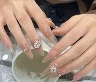 (オフ無料)ハンド長さ出しワンカラ💕簡単デザイン付け放題