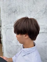 ブリーチ無しのオンカラーのみ　シャンプーブロー込み