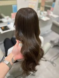 透明感カラー🩵【トレンドカラー➕トリートメント超音波アイロン付き⭐️】ロング料金なし‼️